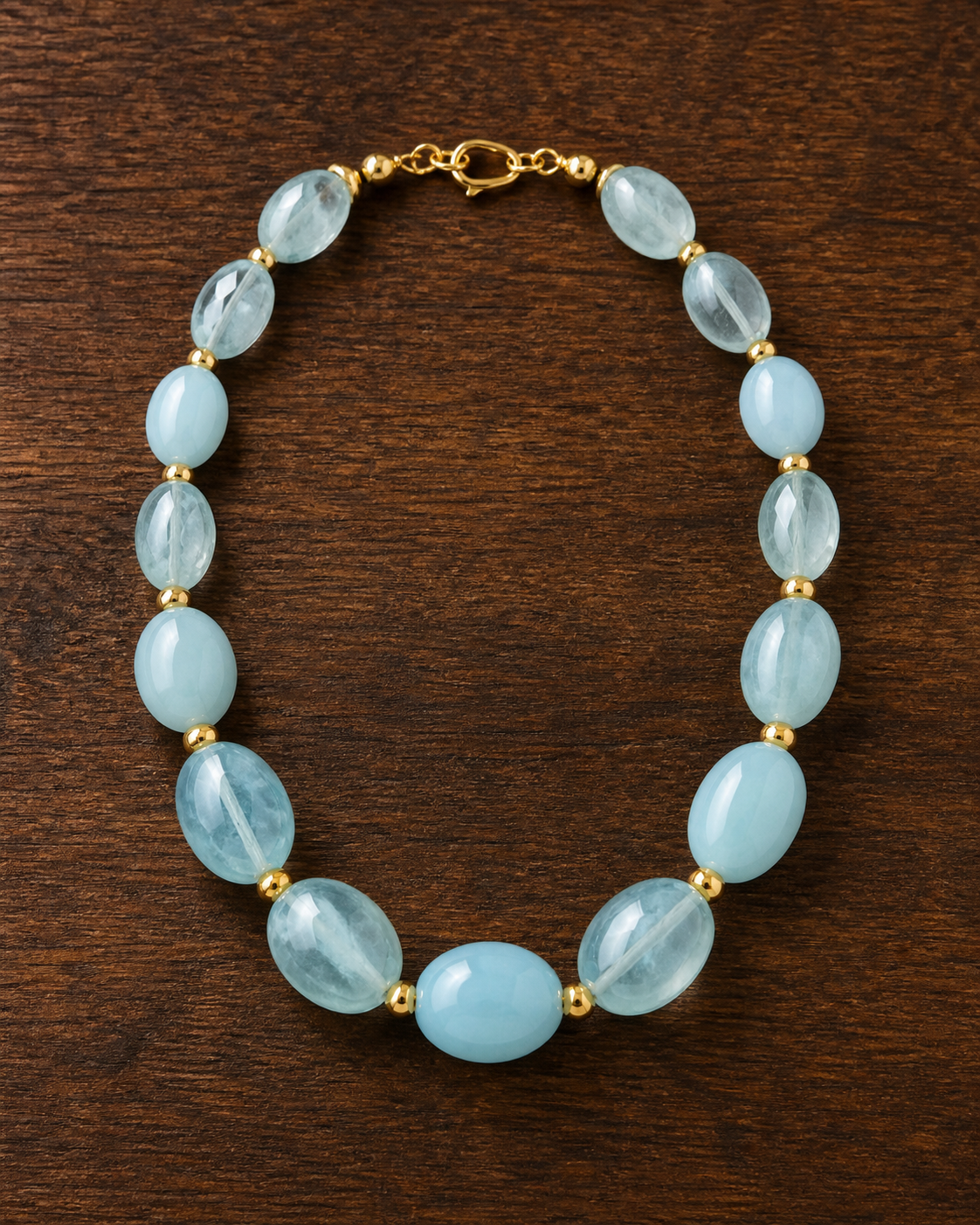 Ketting Aquamarijn - Clear Flow
