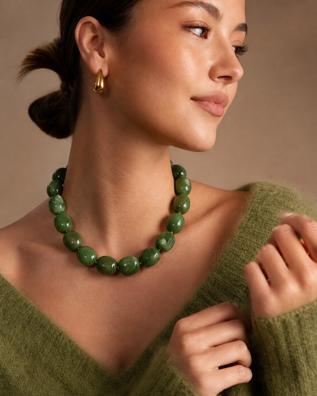 Ketting Jade - Green Muse